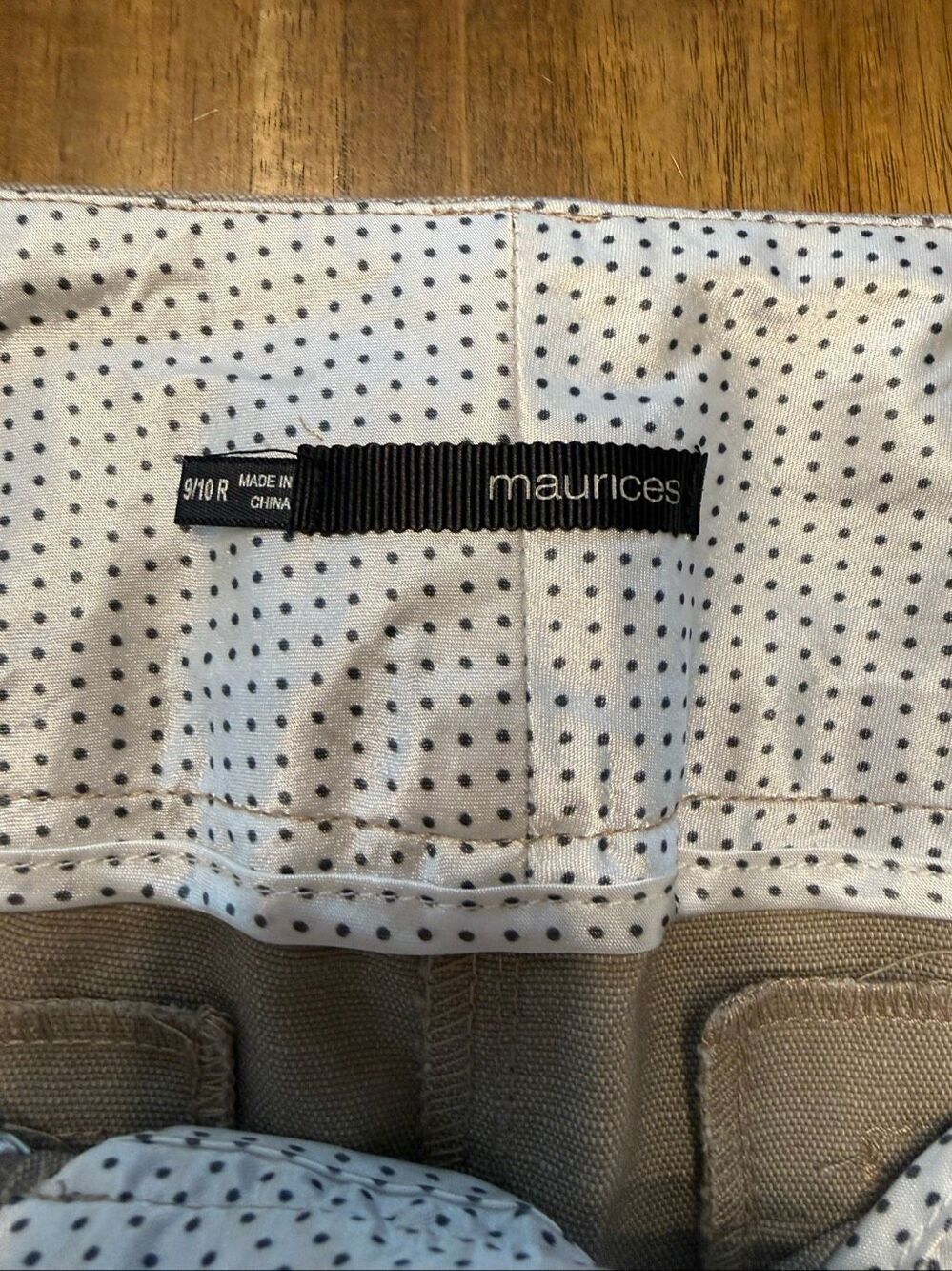 Maurices womens smart boot pants tan size 9/10 new with tags - Picture 6 of 7